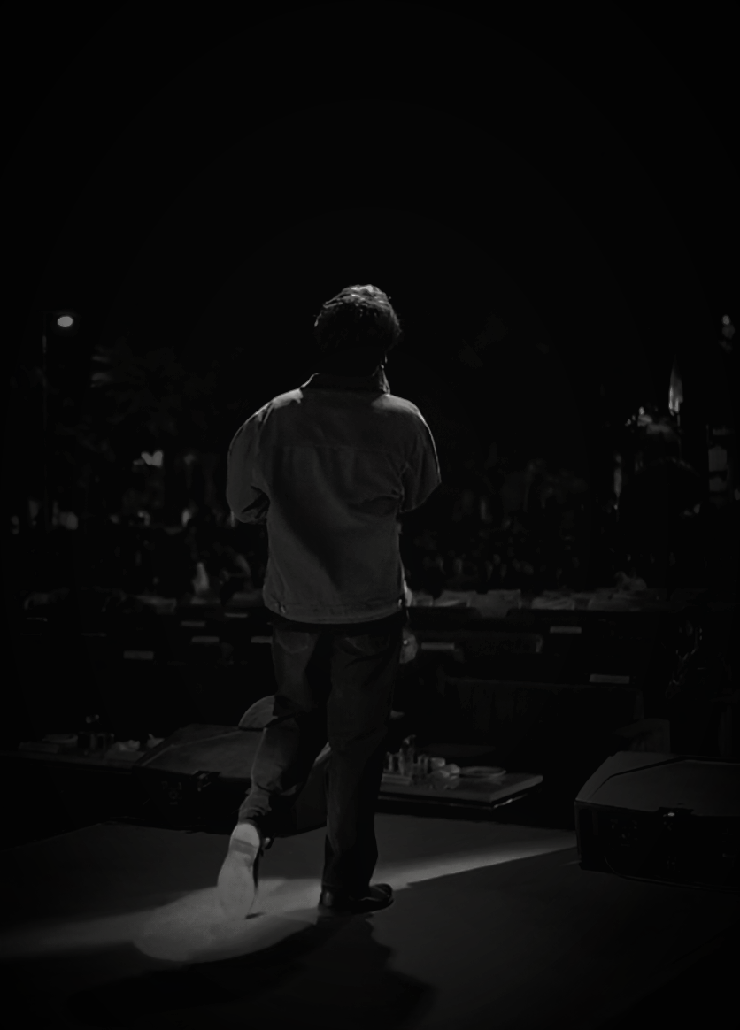 OFF CAMPUS band member 1 performing live