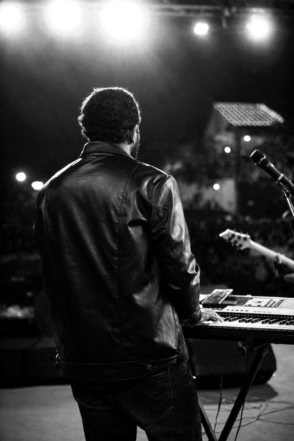 OFF CAMPUS band member 3 performing live