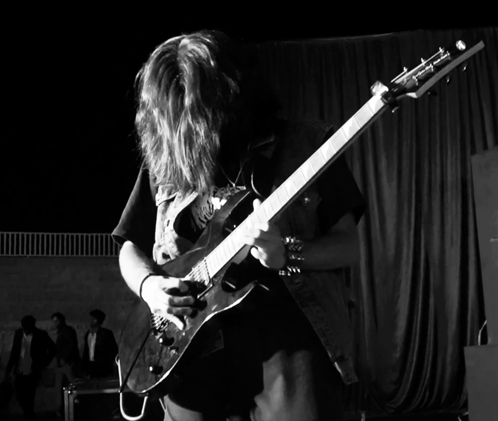 OFF CAMPUS band member 4 performing live