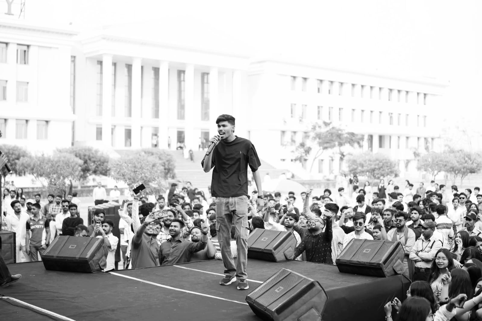 OFF CAMPUS band member 5 performing live