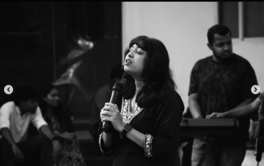 OFF CAMPUS band member 6 performing live