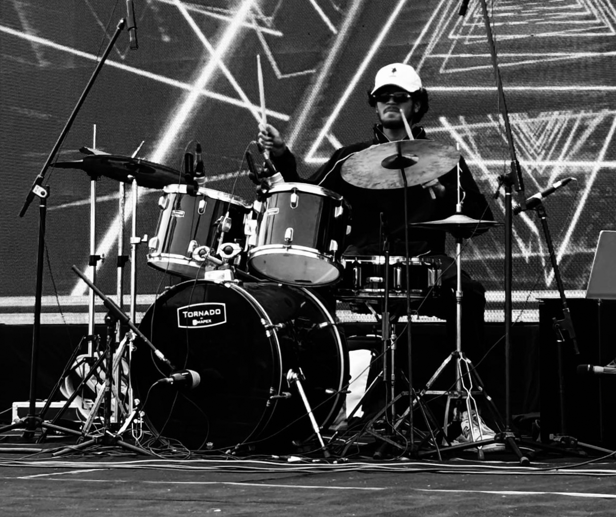 OFF CAMPUS band member 7 performing live
